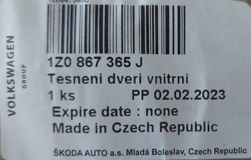 etykieta produktu