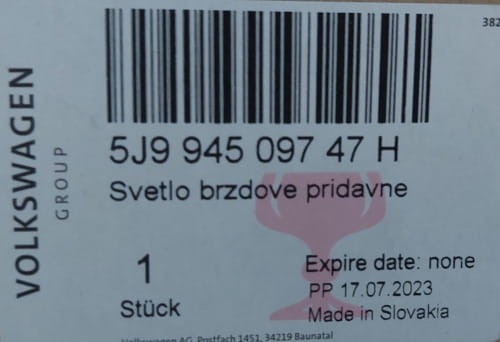 etykieta produktu