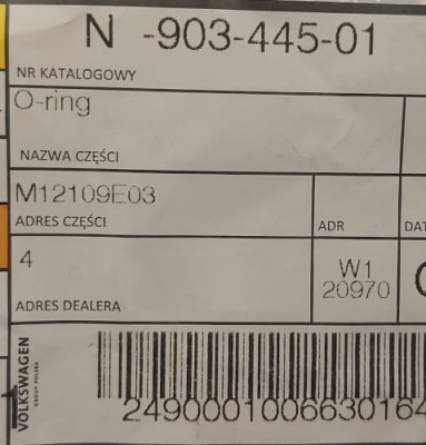 etykieta produktu