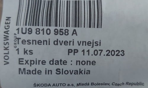 etykieta produktu