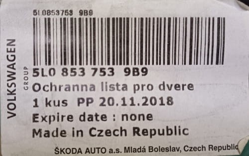 etykieta produktu