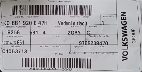 etykieta produktu