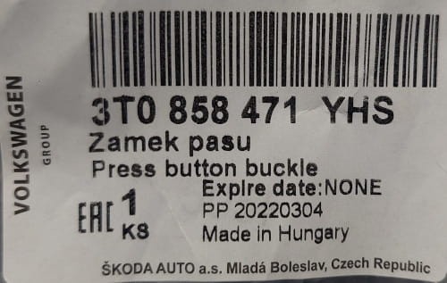 etykieta produktu