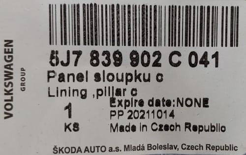 etykieta produktu