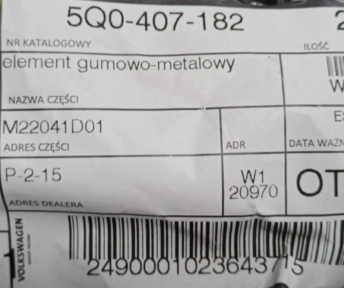 etykieta produktu