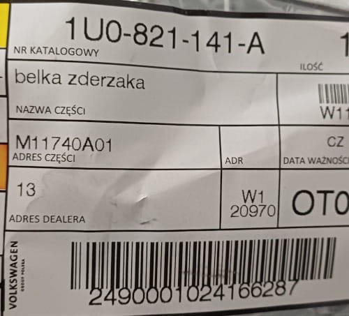 etykieta produktu