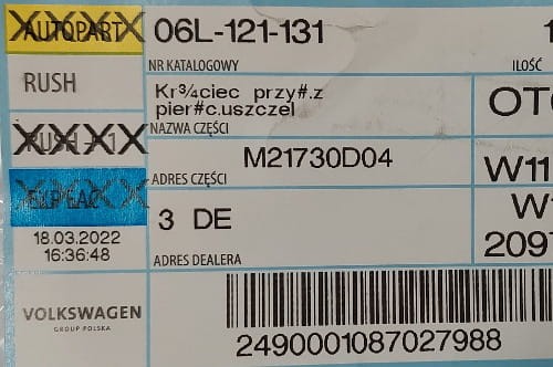 etykieta produktu