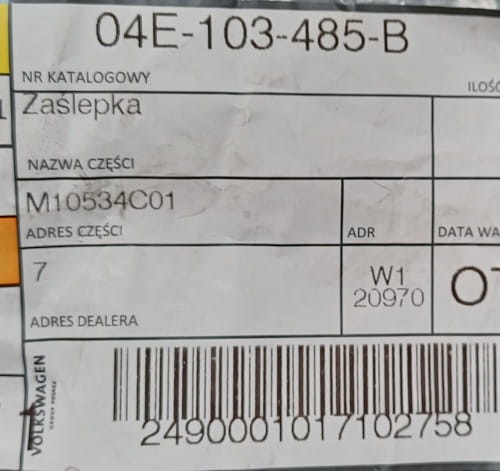 etykieta produktu