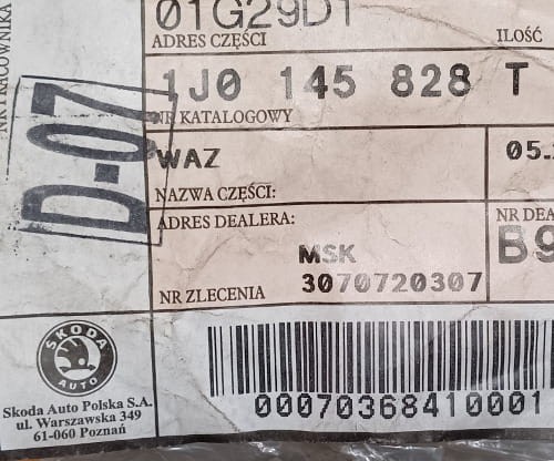 etykieta produktu