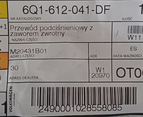 etykieta produktu