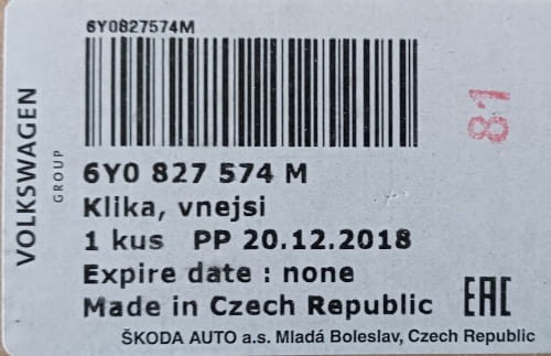 etykieta produktu