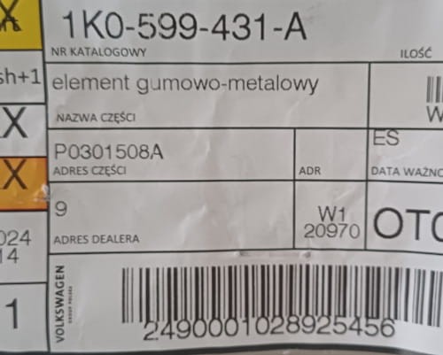 etykieta produktu