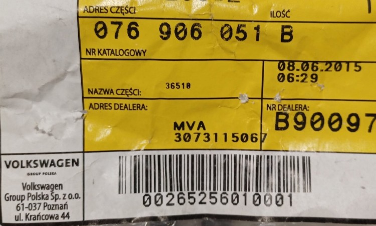etykieta produktu