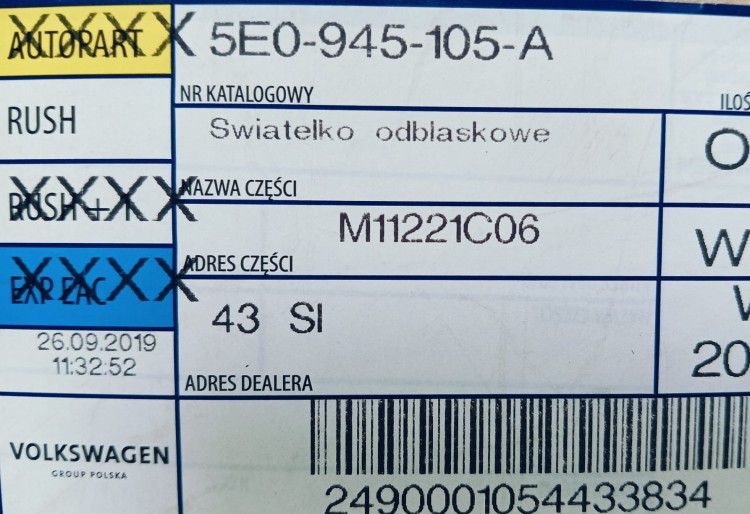 etykieta produktu