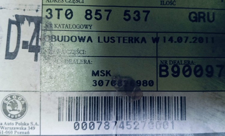 etykieta produktu