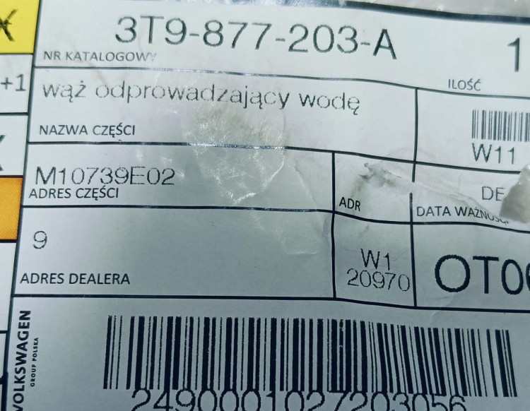 etykieta produktu