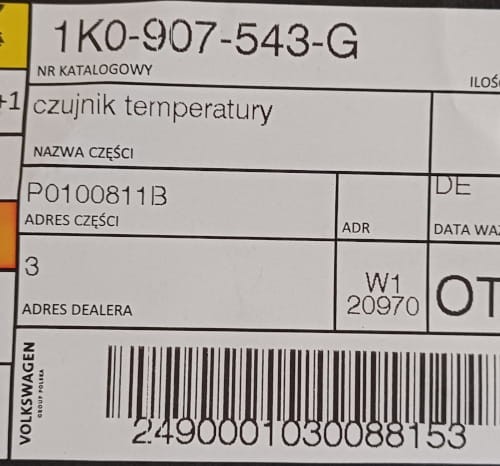 etykieta produktu