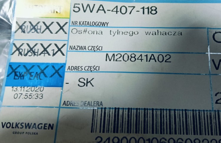 etykieta produktu