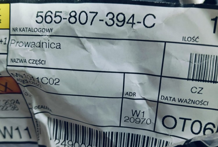etykieta produktu