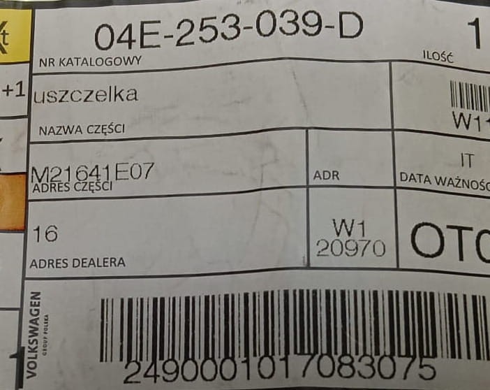 etykieta produktu