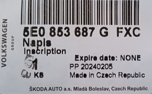 etykieta produktu