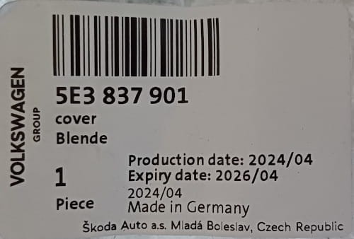 etykieta produktu