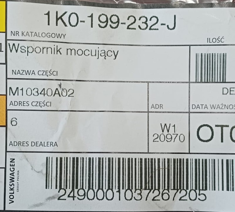 etykieta produktu