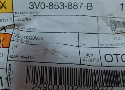 etykieta produktu