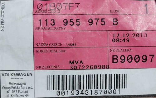 etykieta produktu