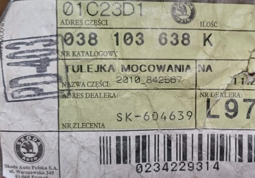 etykieta produktu