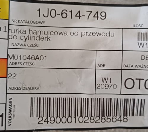 etykieta produku