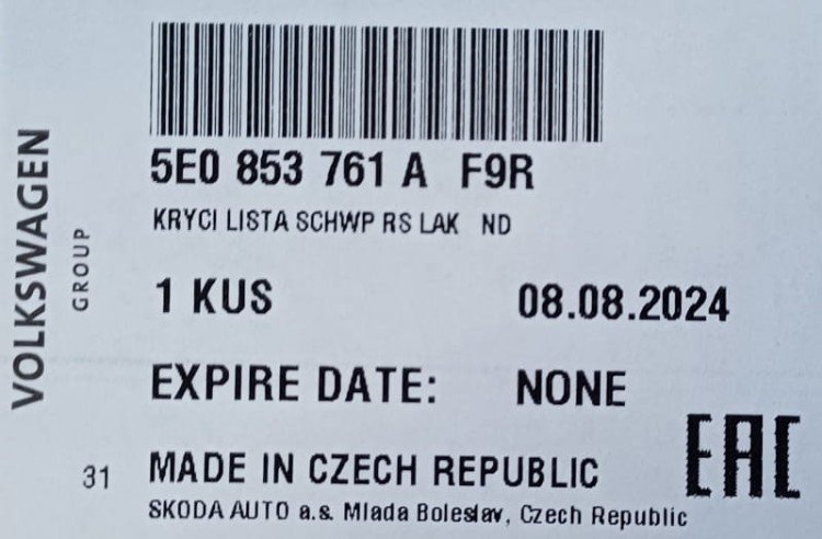 etykieta produktu