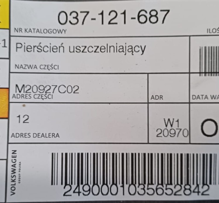etykieta produktu