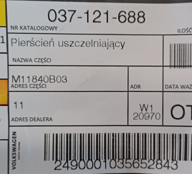 etykieta produktu