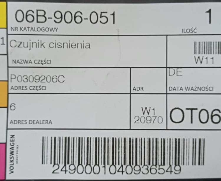 etykieta produktu