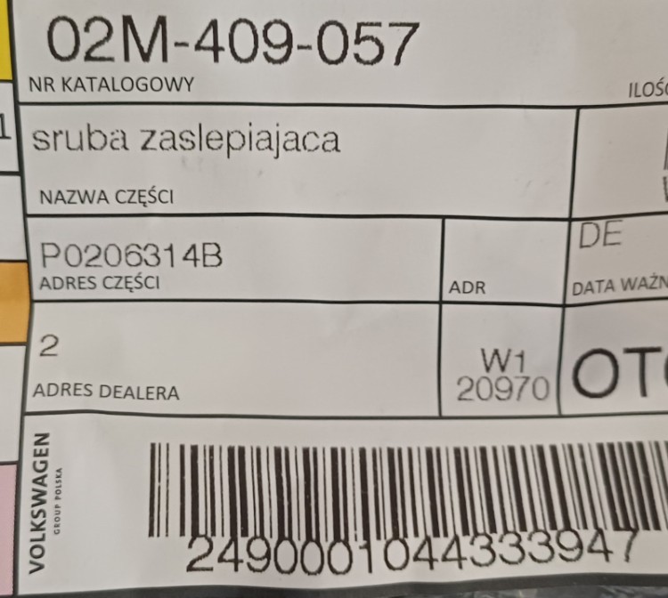 etykieta produktu