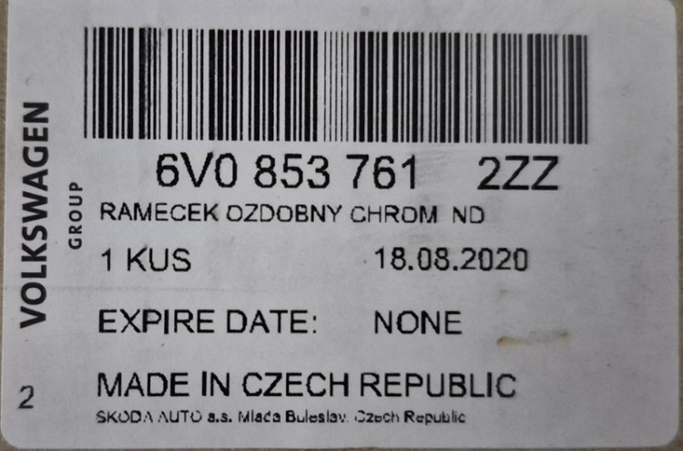 etykieta produktu