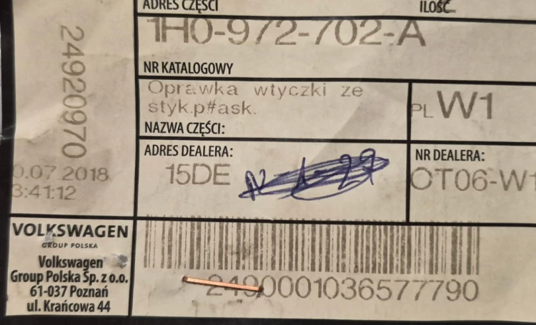 etykieta produktu