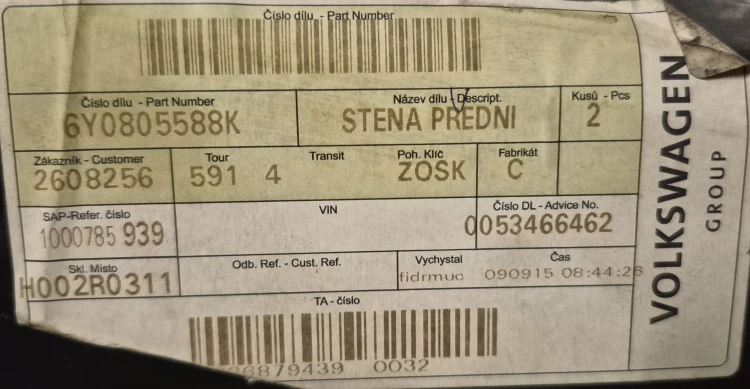 etykieta produktu