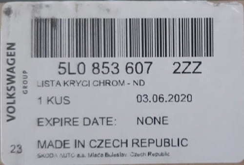 etykieta produktu