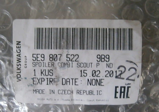 etykieta produktu